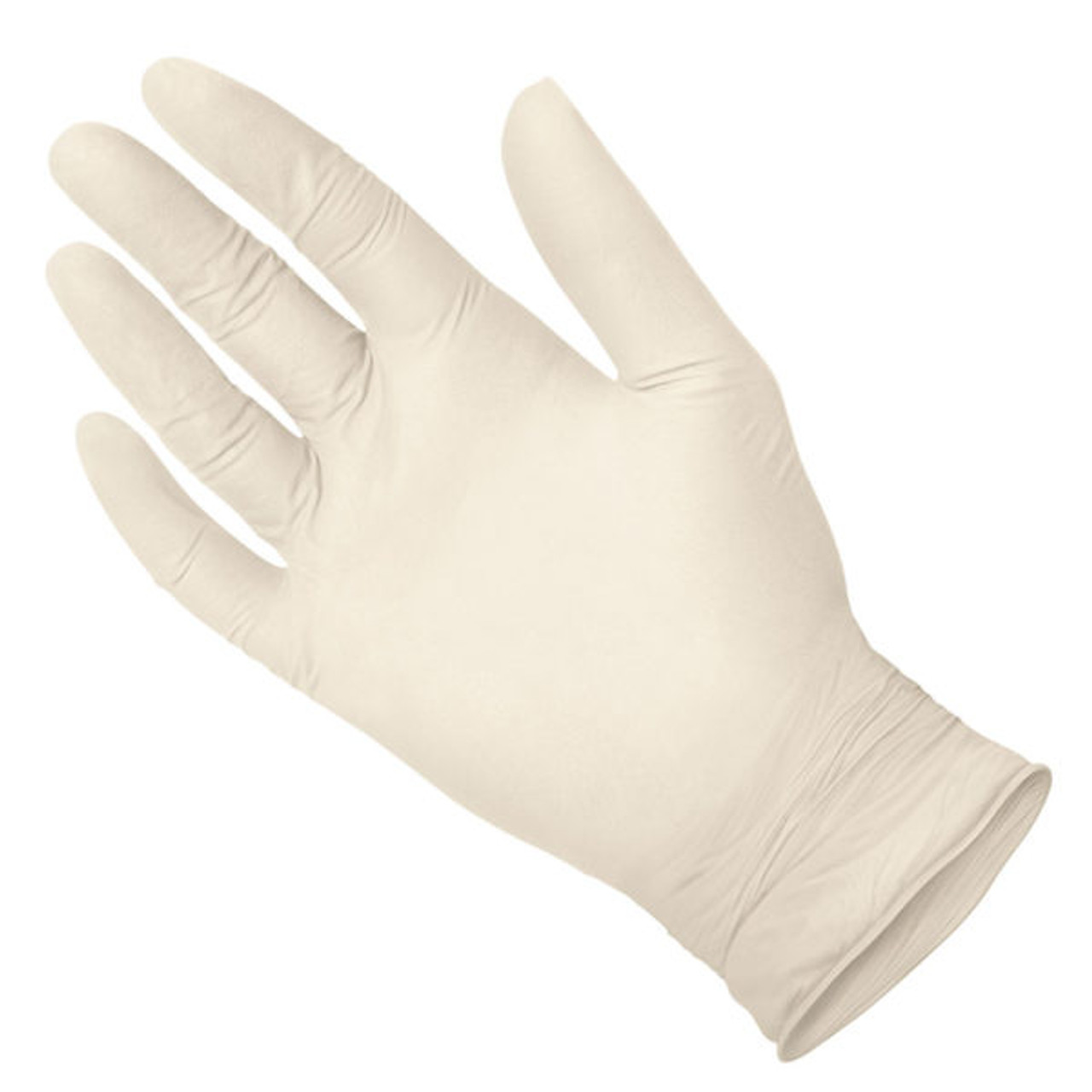 Medgluv Latex Exam Glove, Textured, Low Protein, 6.5mil, X-Small 100/bx, 10/cs