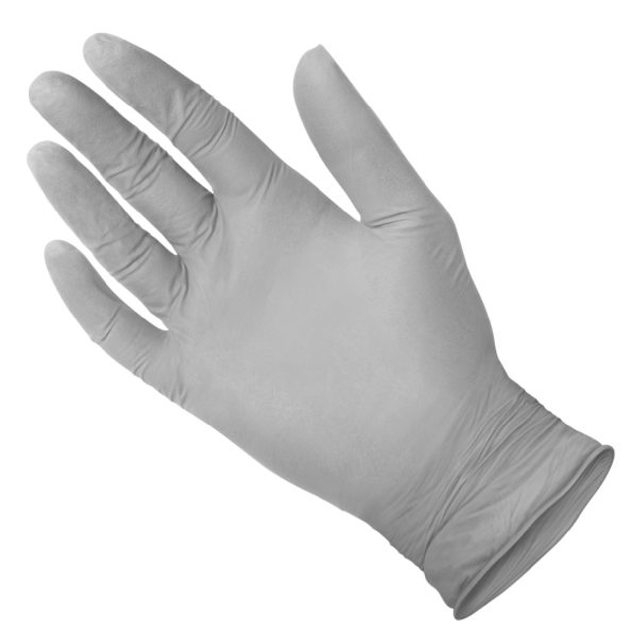 Medgluv Oysterskin Nitrile Exam Glove, Textured Finger, 3.2mil, Grey, Small 250/bx, 10/cs