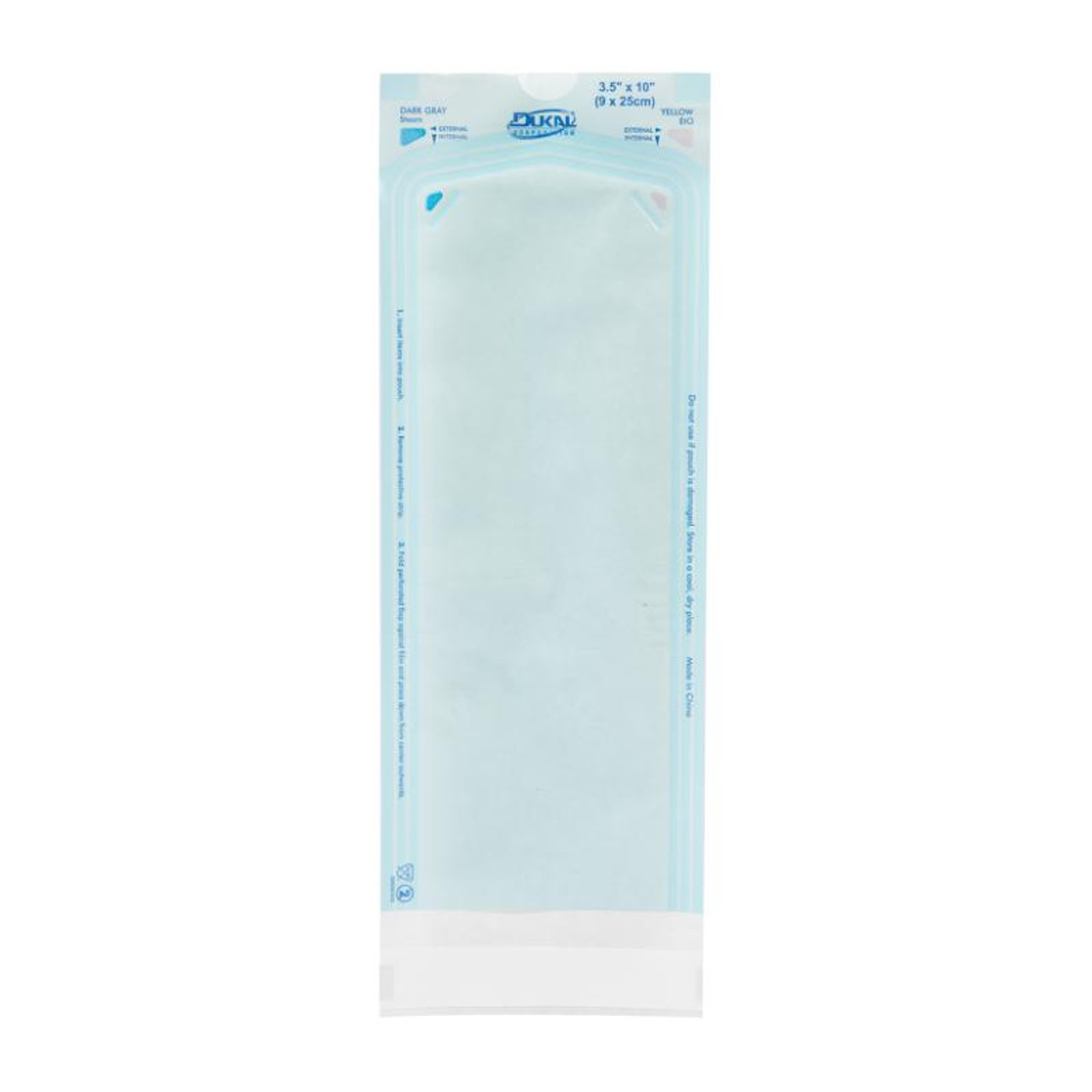 Dukal Sterilization Pouches 3.5" x 10" 200/bx