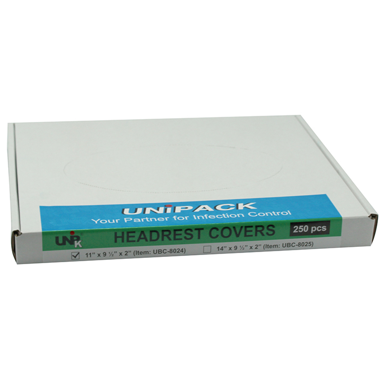 Dukal Unipack Headrest Sleeves 11" x 9-Â½" x 2" 250/bx