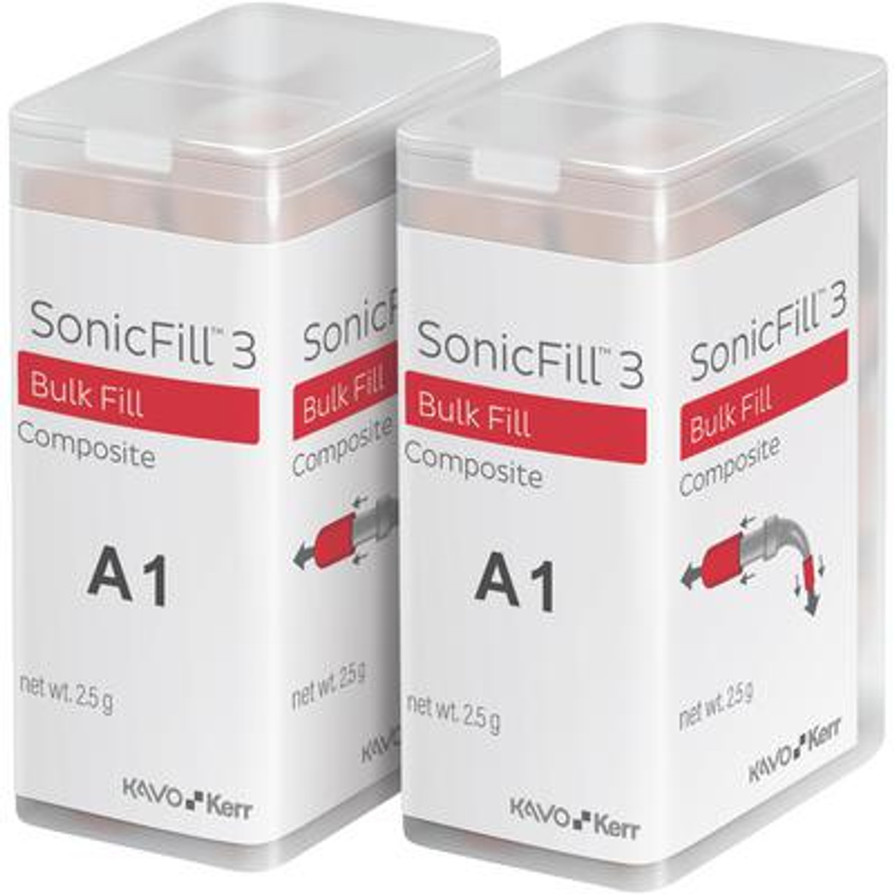 Kerr SonicFill 3 SonicFill 3 A1 Refill, 5 Gm (20 x 0.25 Unidose tips)