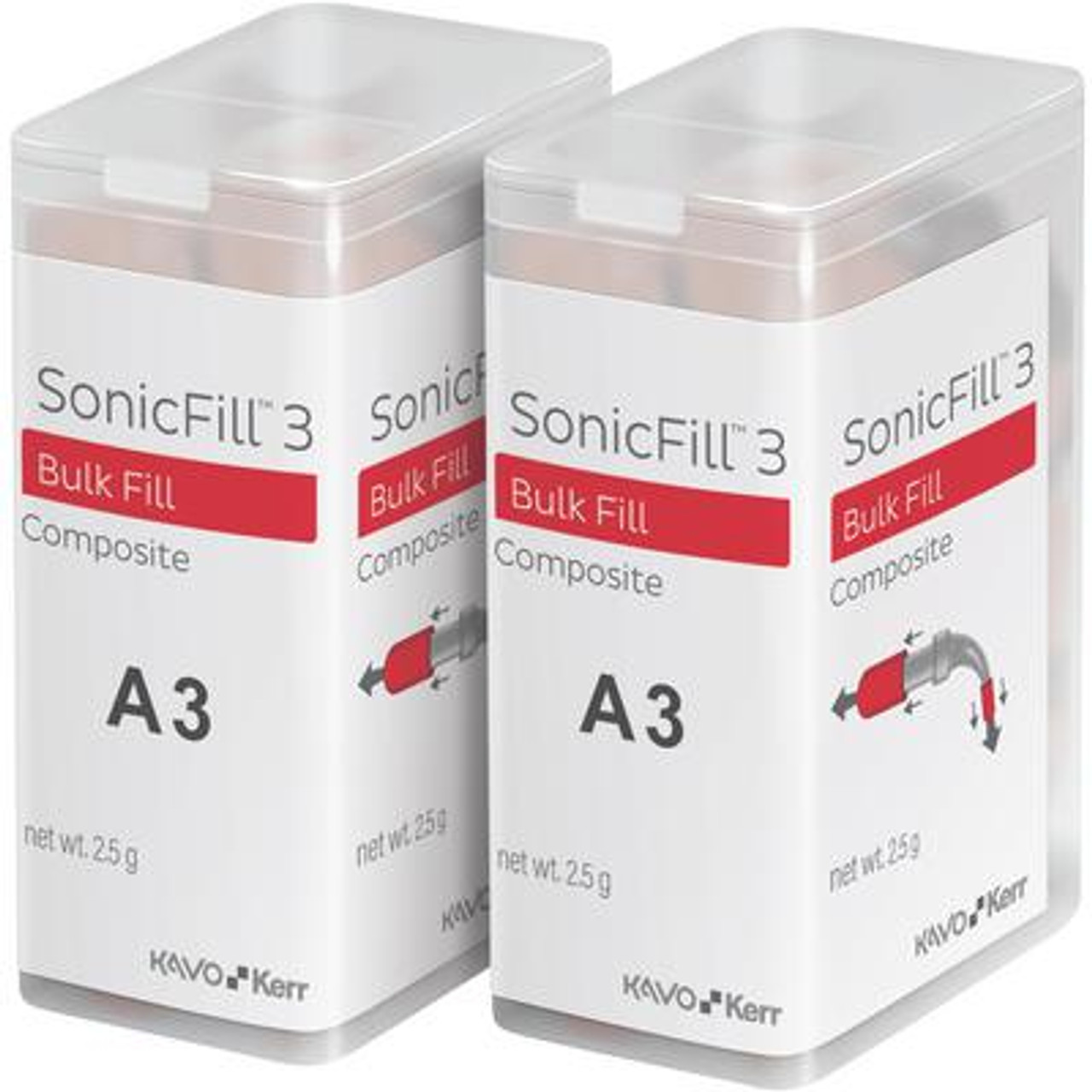 Kerr SonicFill 3 SonicFill 3 A3 Refill, 5 Gm (20 x 0.25 Unidose tips)