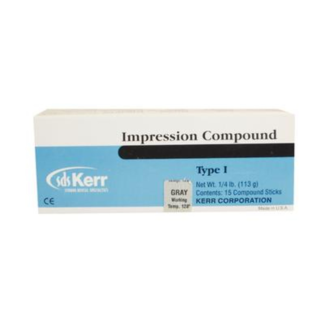 Kerr Impression Compound Sticks (pkg of 15) 1/4 lb/113 g Gray Stick