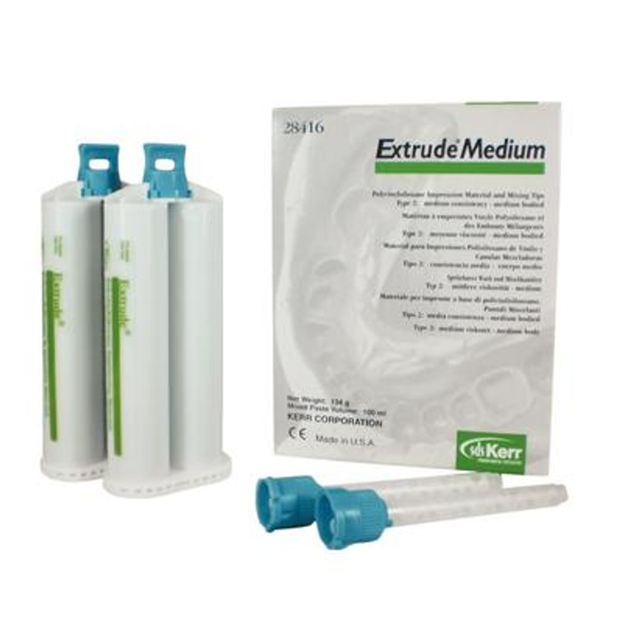 Kerr Extrude VPS Medium Body Green, 32x50ml Cartridge Bulk Pack