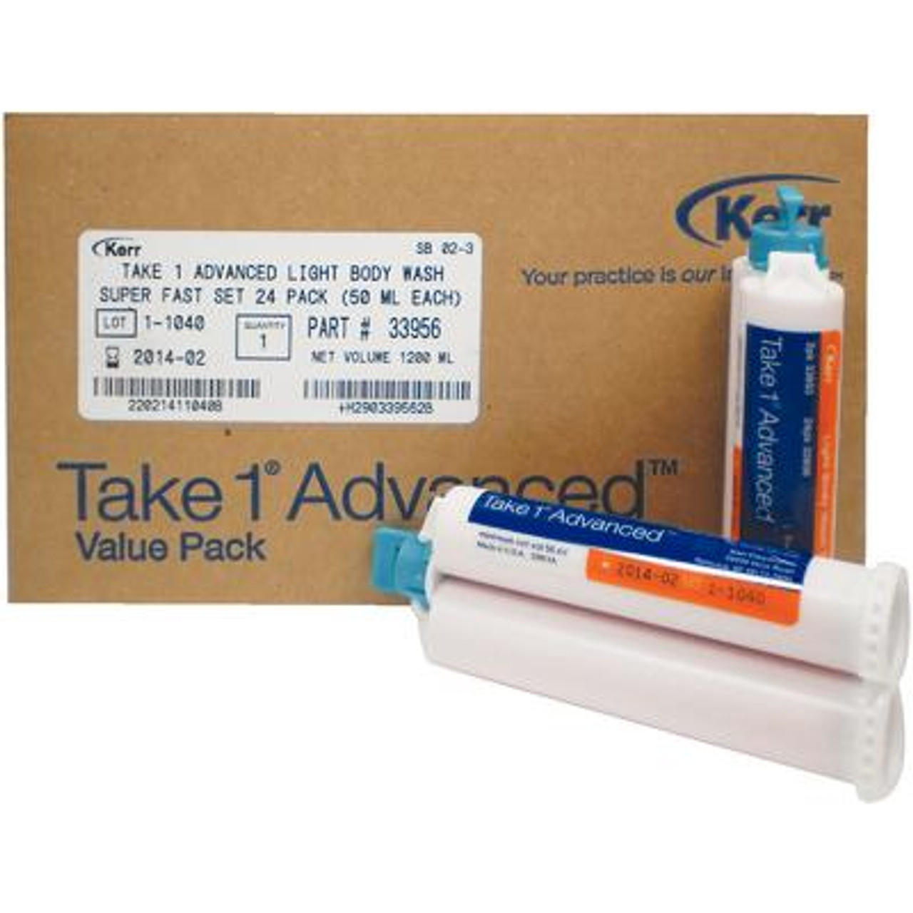 Kerr Take 1 Advanced 50ml Cartridge Light Body Wash (Orange), Super Fast Set 24x50ml Value Pack