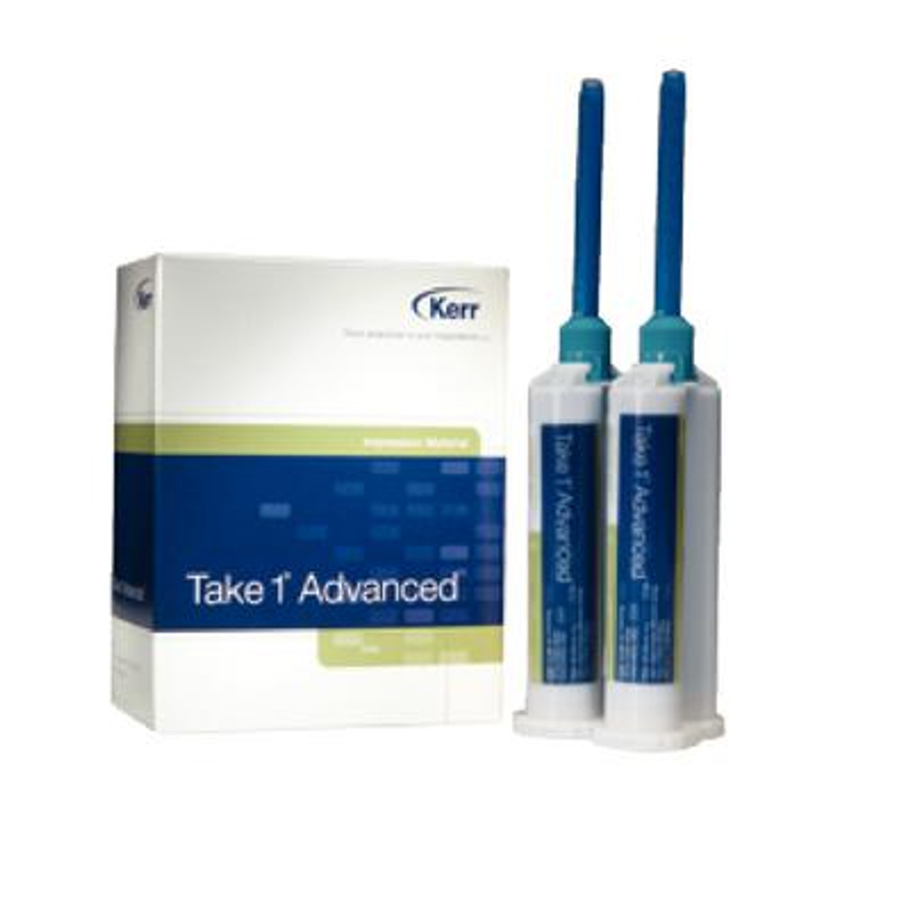 Kerr Take 1 Advanced 50ml Cartridge Rigid Tray Material (Dark Green), Fast Set 2x50ml & 6 Tips