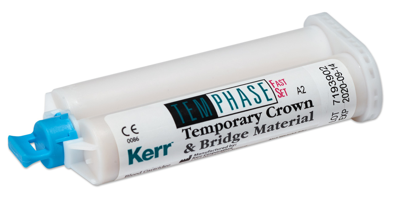 Kerr Temphase Temp C&B 1x72g Cartridge & 12 Tip, 12 Mix Tips Regular Set A3.5