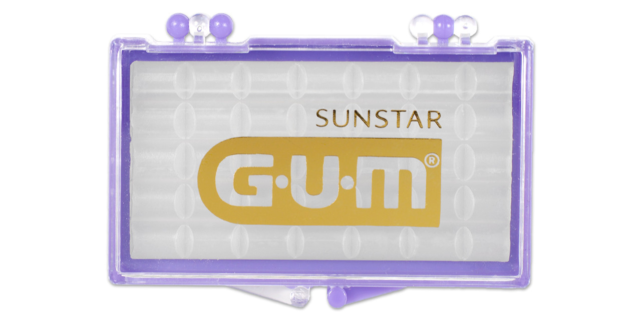 Sunstar GUM Orthodontic Wax, Unflavired, Vitamin E, Pre-Cut Cubes, 2 dz/bx