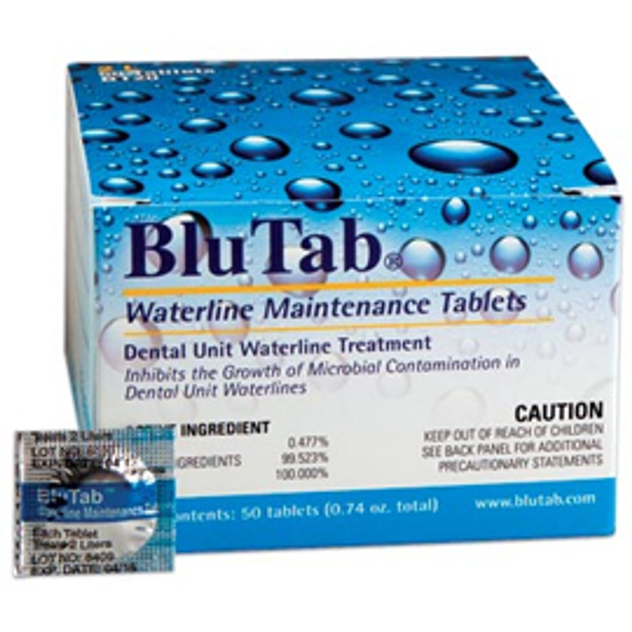 ProEdge BluTab Waterline Tablets, For 2 Liter Water, 50/bx