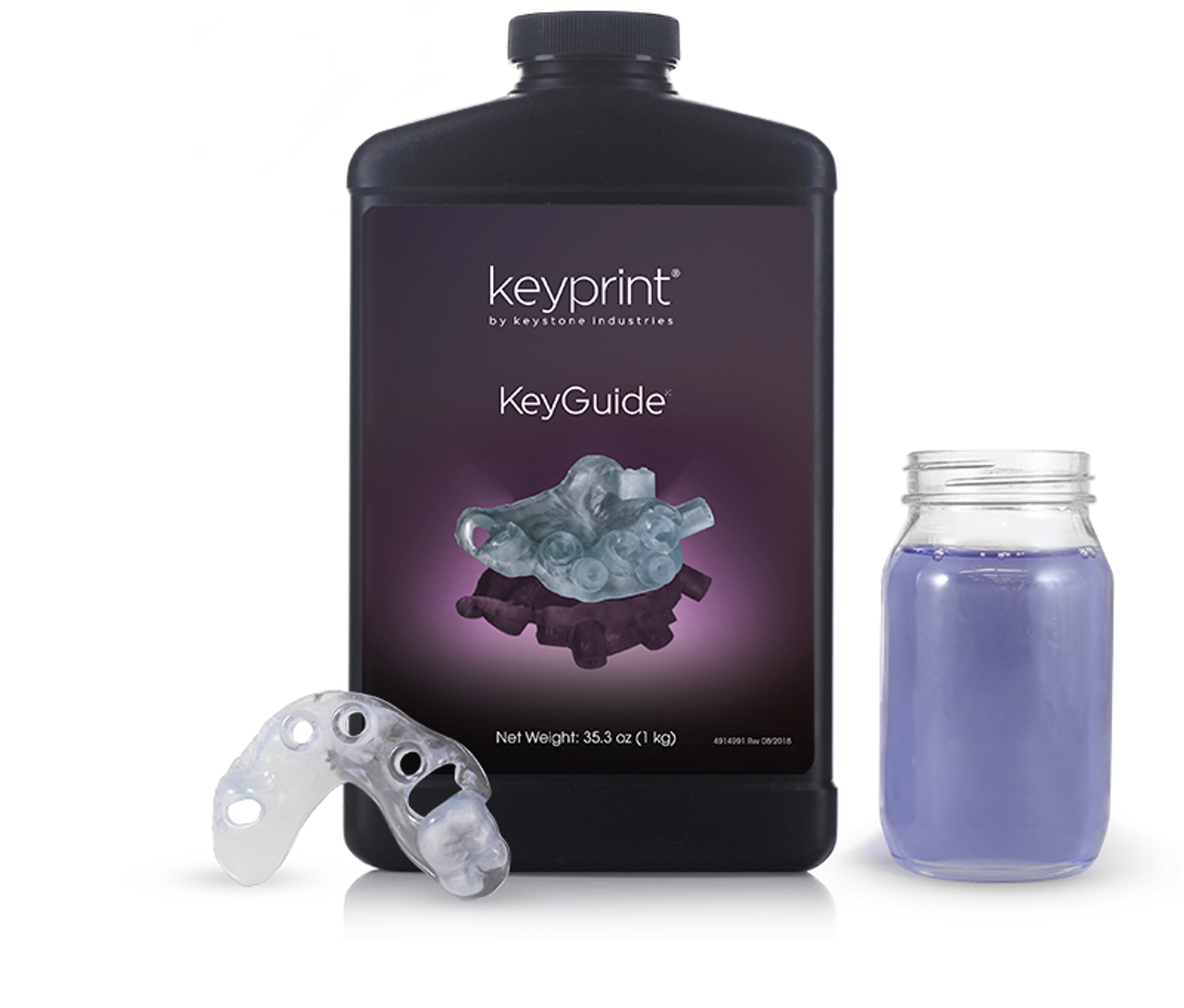Keyprint KeyGuide Biocompatible 3D Printing Resin, 0.5kg/bottle