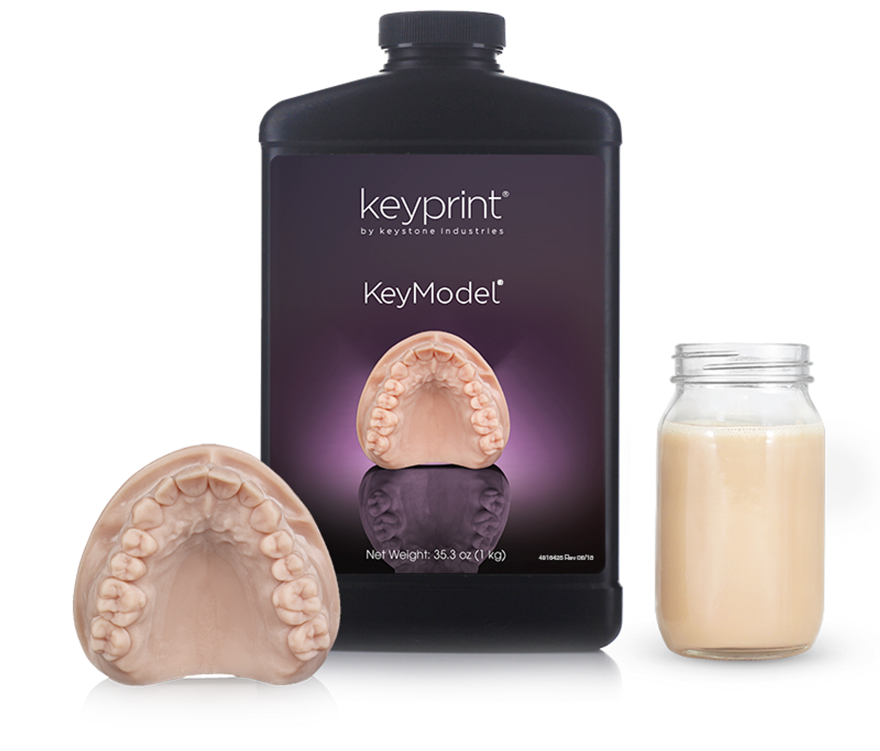 Keyprint KeyModel Laboratory 3D Printing Resin, 0.5kg/bottle