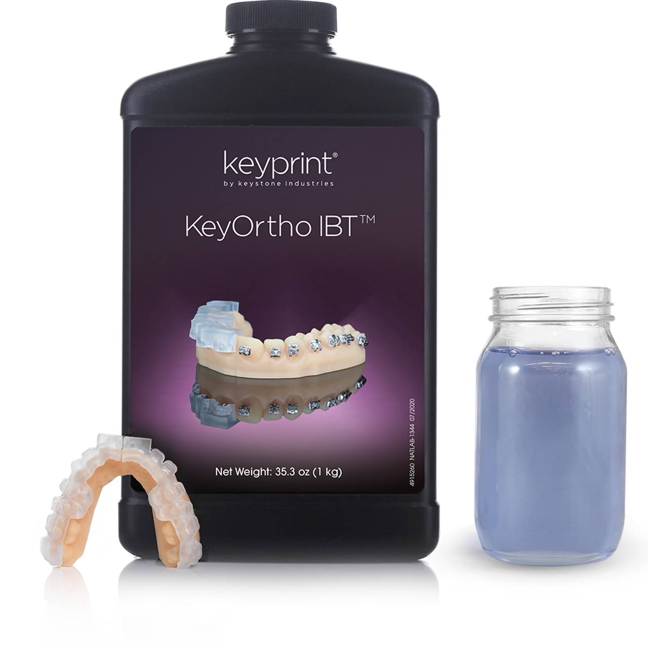 Keyprint KeyOrtho IBT Biocompatible 3D Printing Resin, 0.5kg/bottle