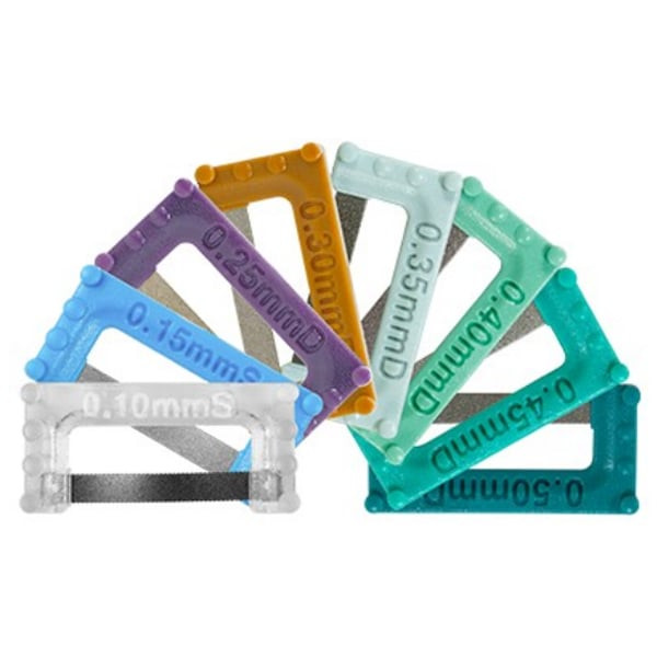 Kit De Réduction Interproximale (IPR) ContacEZ Pour Orthodontie – 8 Pièces Bleues, Usage Dentaire