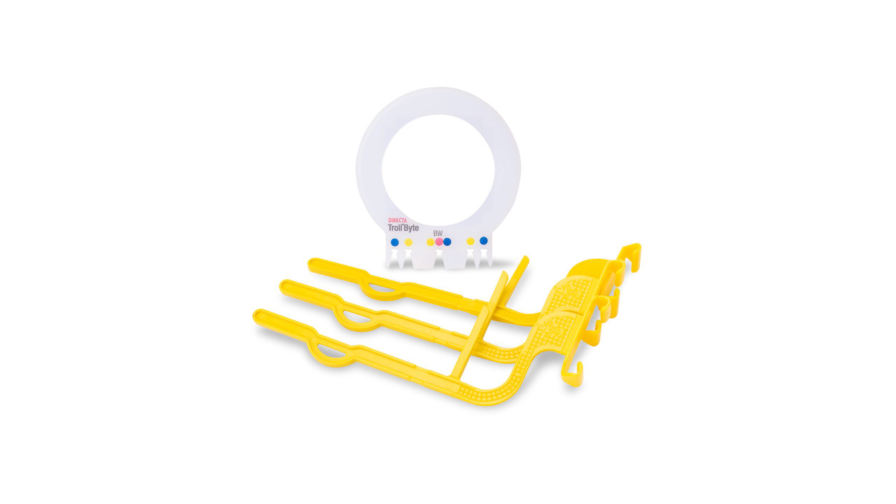 Directa TrollByte Kimera BIO Yellow, Fit Size: 43mm Long, 5mm Thick, X-ray Sensor Holder, 3/pack with Aiming Ring