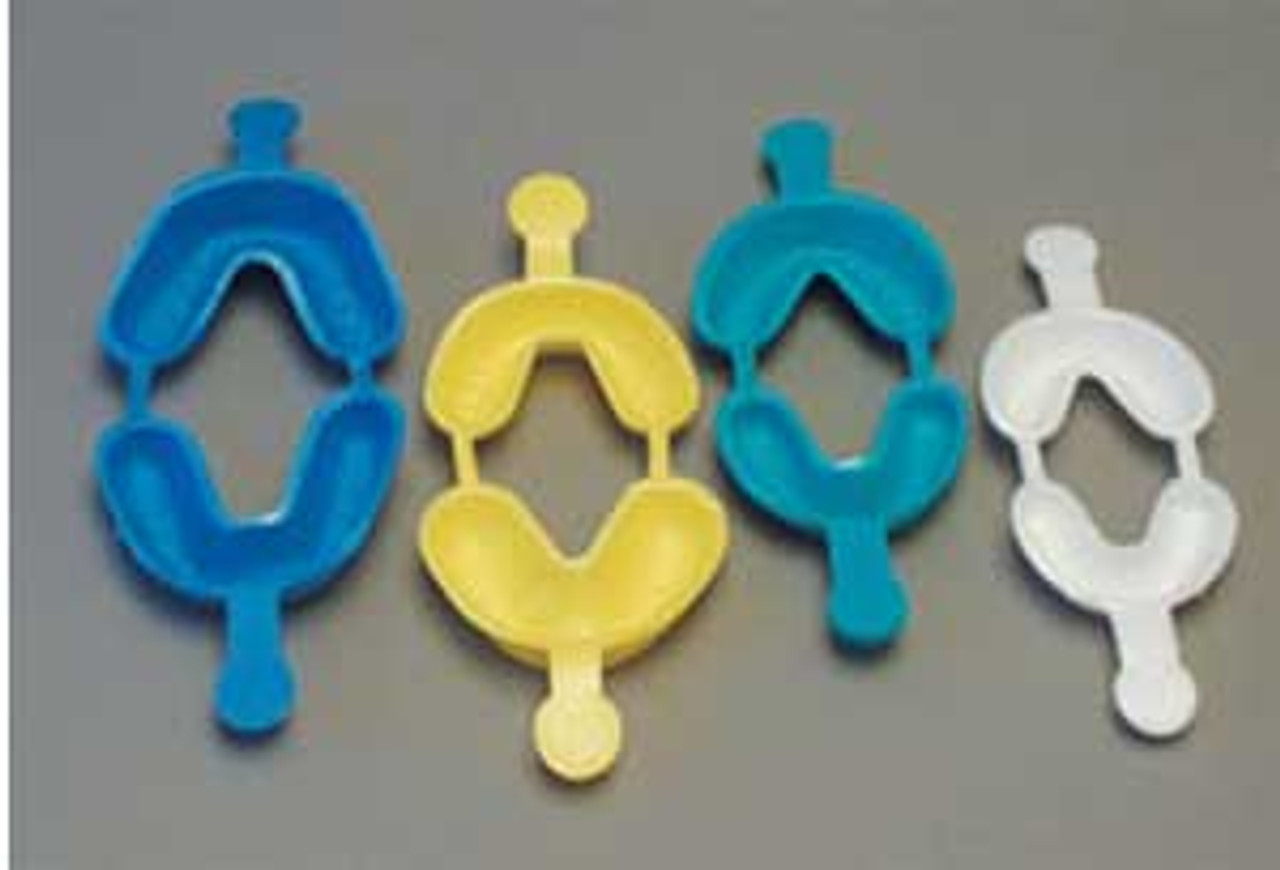 Keystone EZ-Tray Hinged Dual Arch Fluoride Tray, Small, White, 100/pk Keystone EZ-Tray Hinged Dual Arch Fluoride Tray, Small, White, 100/pk