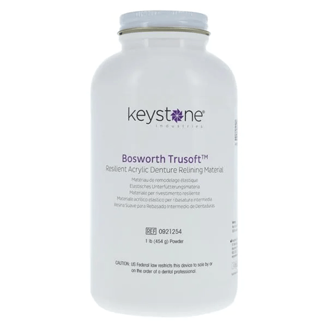 Keystone Trusoft Intermediary Relining Material, 1 lb Powder