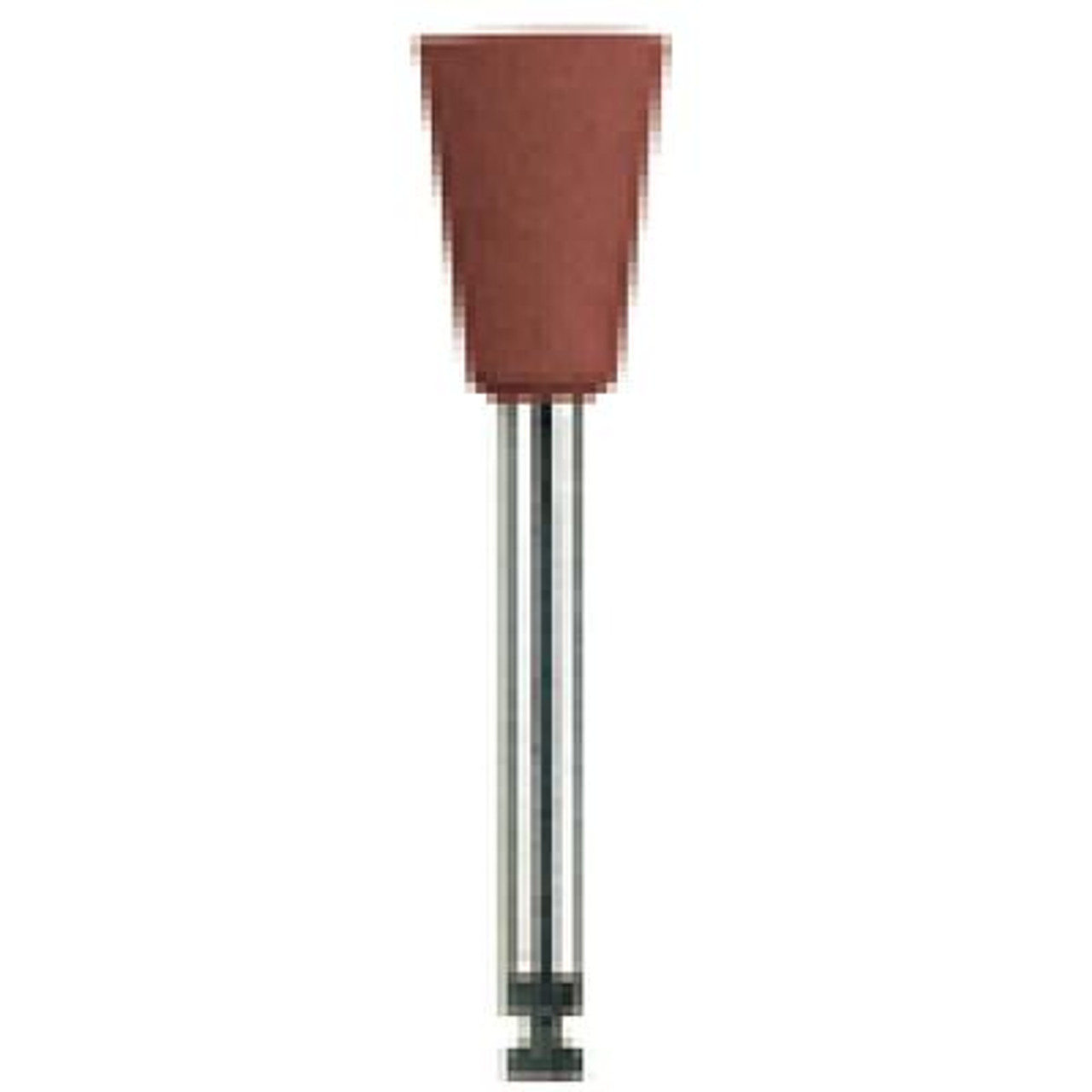 Kerr NTI Silicone Polisher, Brown, RA, Inverted Cone, 6mm Head Size, 10mm Head Length, 10/pk