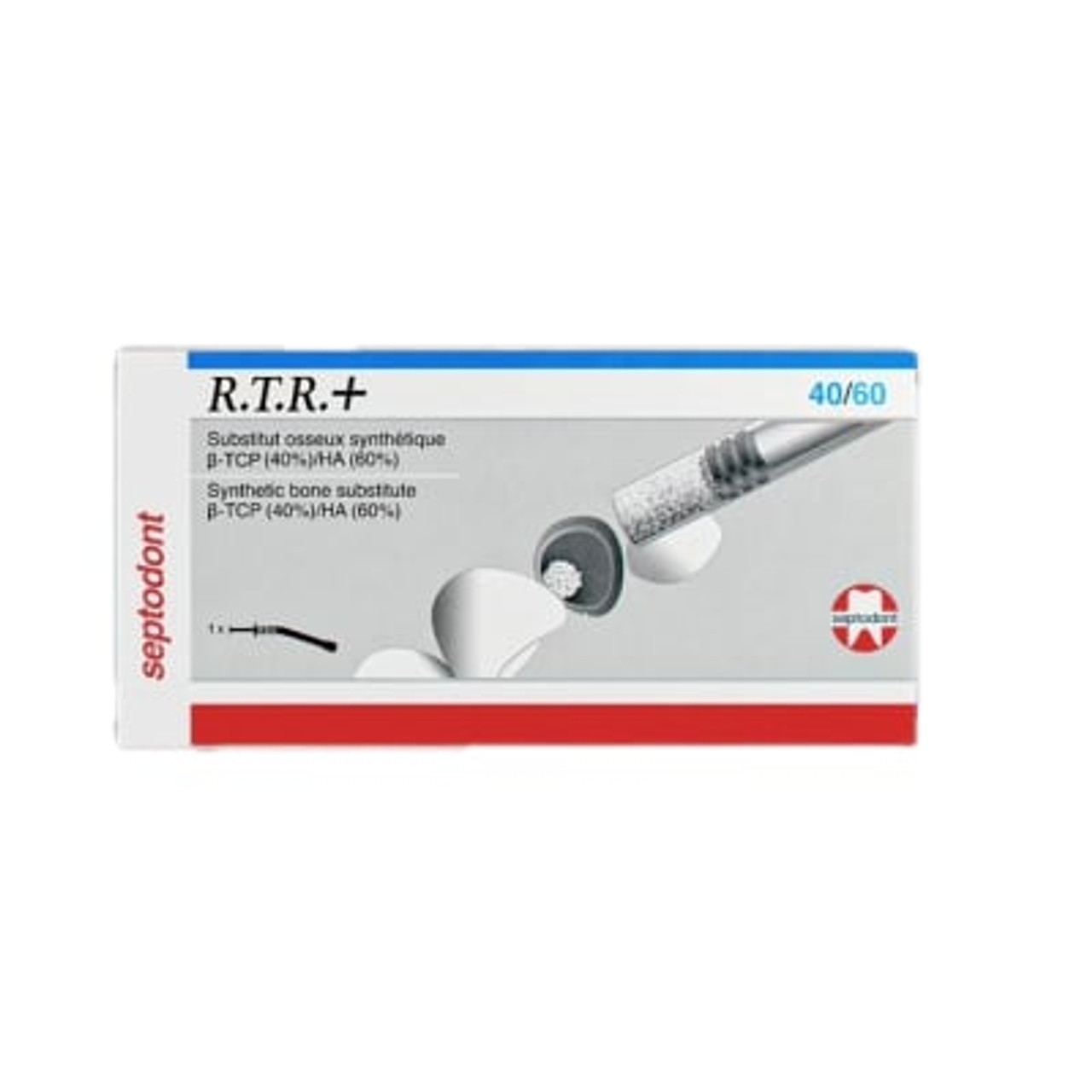 Septodont RTR+ 40/60 Biphasic Bone Grafting Material, 0.5cc Syringe, 1/bx