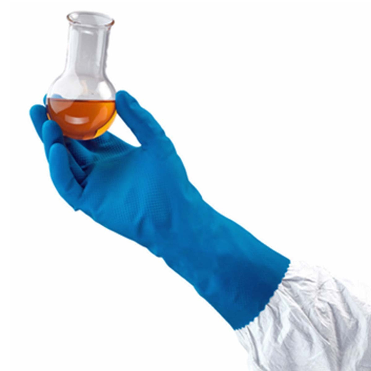 Ansell Alphatec  Canner & Handler Glove, Size 9.0, Blue, Latex, 12 pr/bg, 12 bg/cs