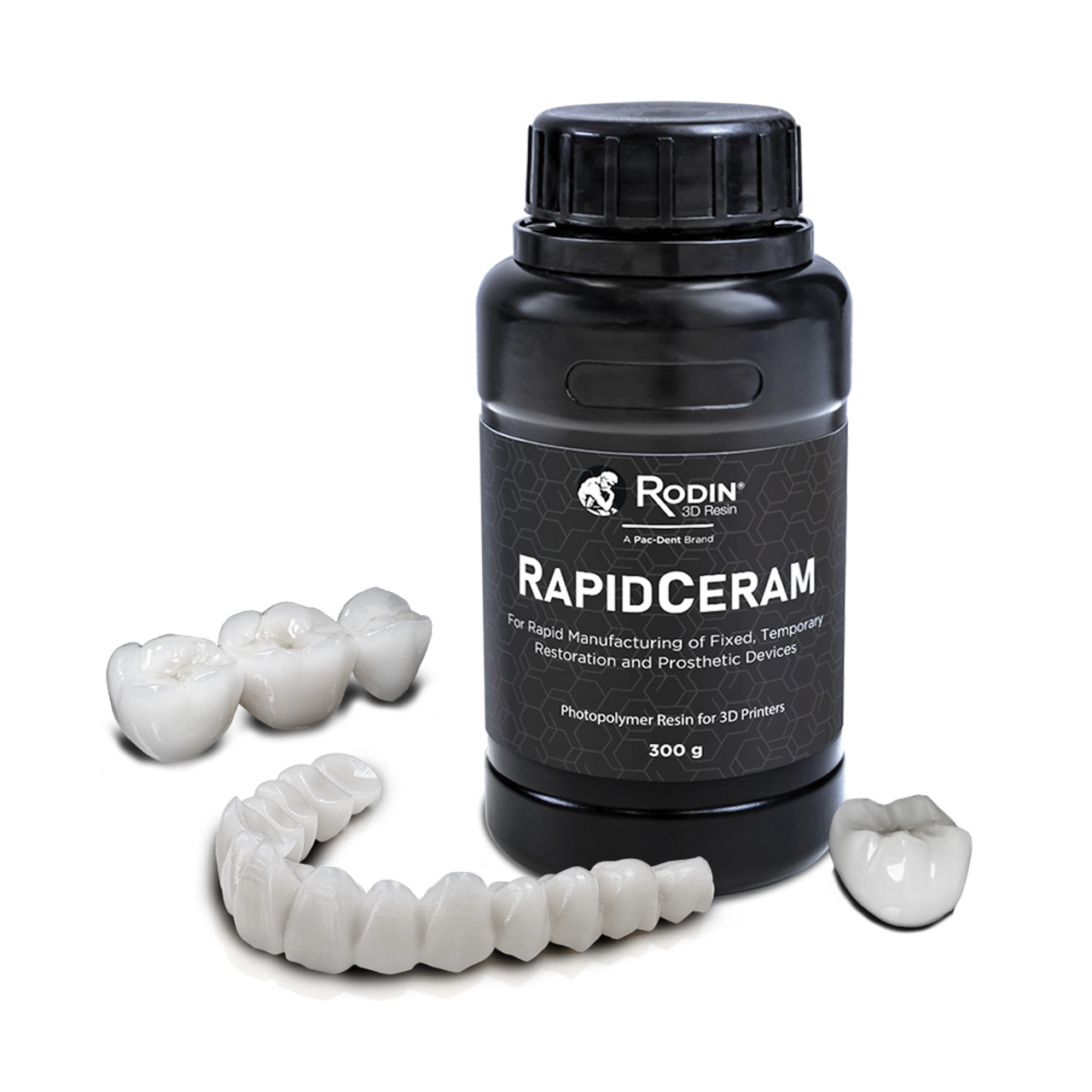 Pac-Dent Rodin RapidCeram, Shade 0M3, 300g Bottle