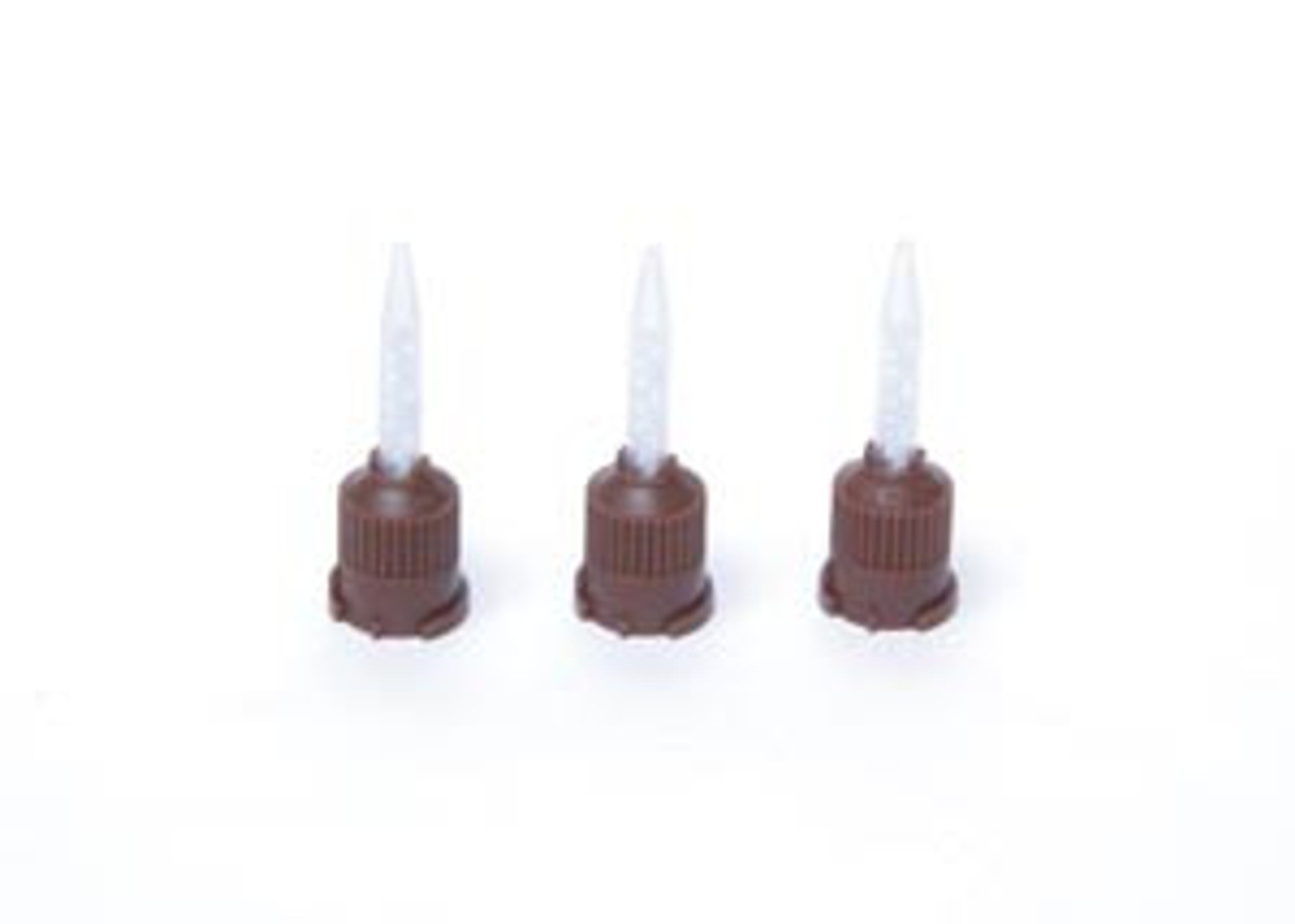 ProAdvantage Temporary Cement T-Mixer Mixing Tips, Brown, 1:1 Ratio, 15/bg