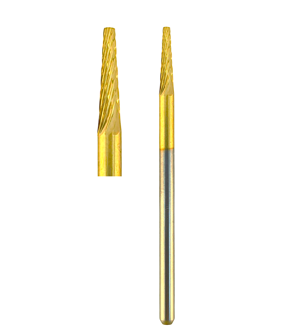 ODS Precision Laboratory Carbide Cutter Bur, 47XC Coarse, 6.0 mm Head, Taper Shape, Use on Acrylics, Ceramics and All Metals 1/ea