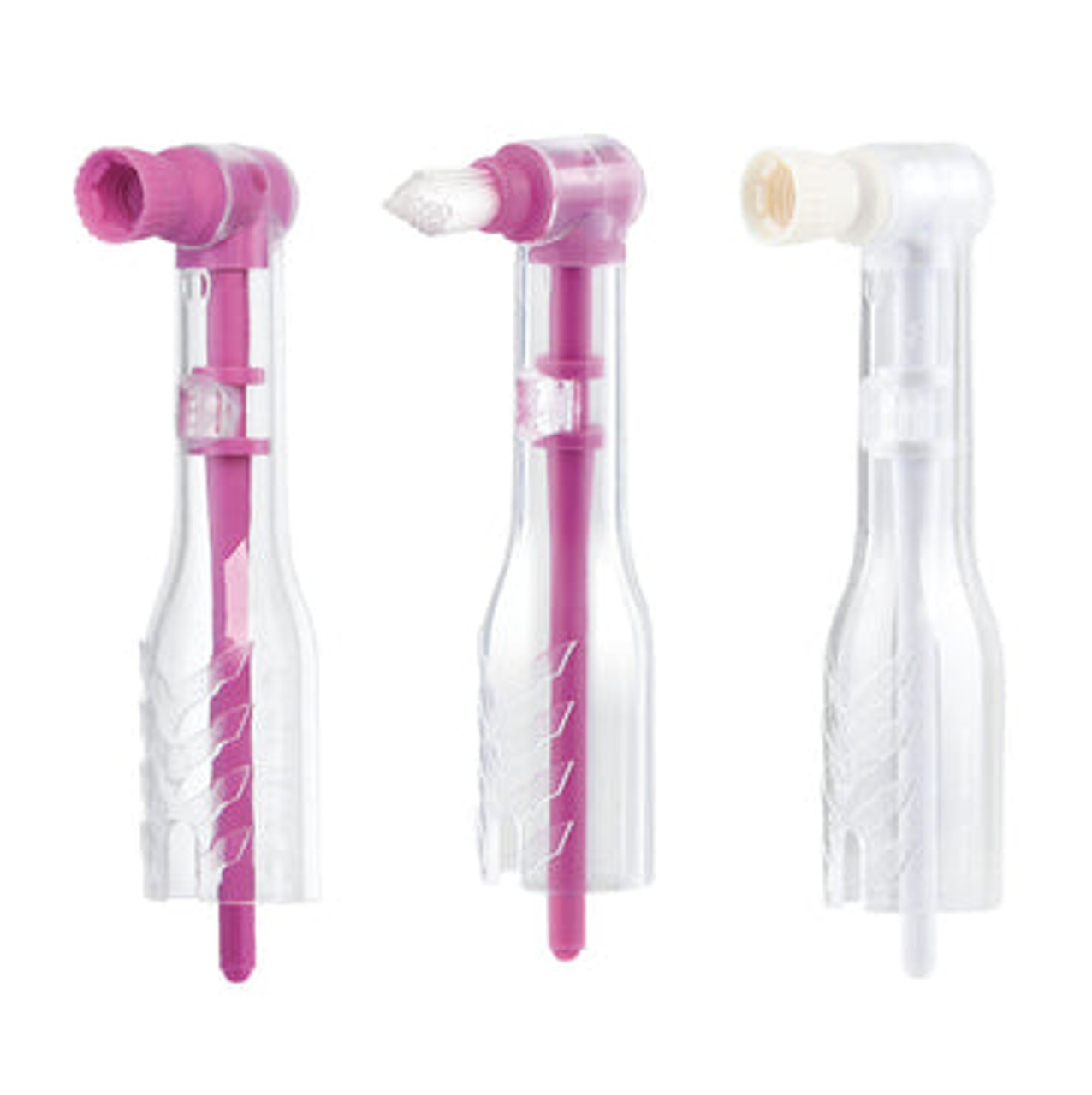 Pac-Dent Oscillating AntiSplatr Mini Disposable prophy angle, Soft cup, Pink, 100/box Pac-Dent Oscillating AntiSplatr Mini Disposable prophy angle, Soft cup, Pink, 100/box