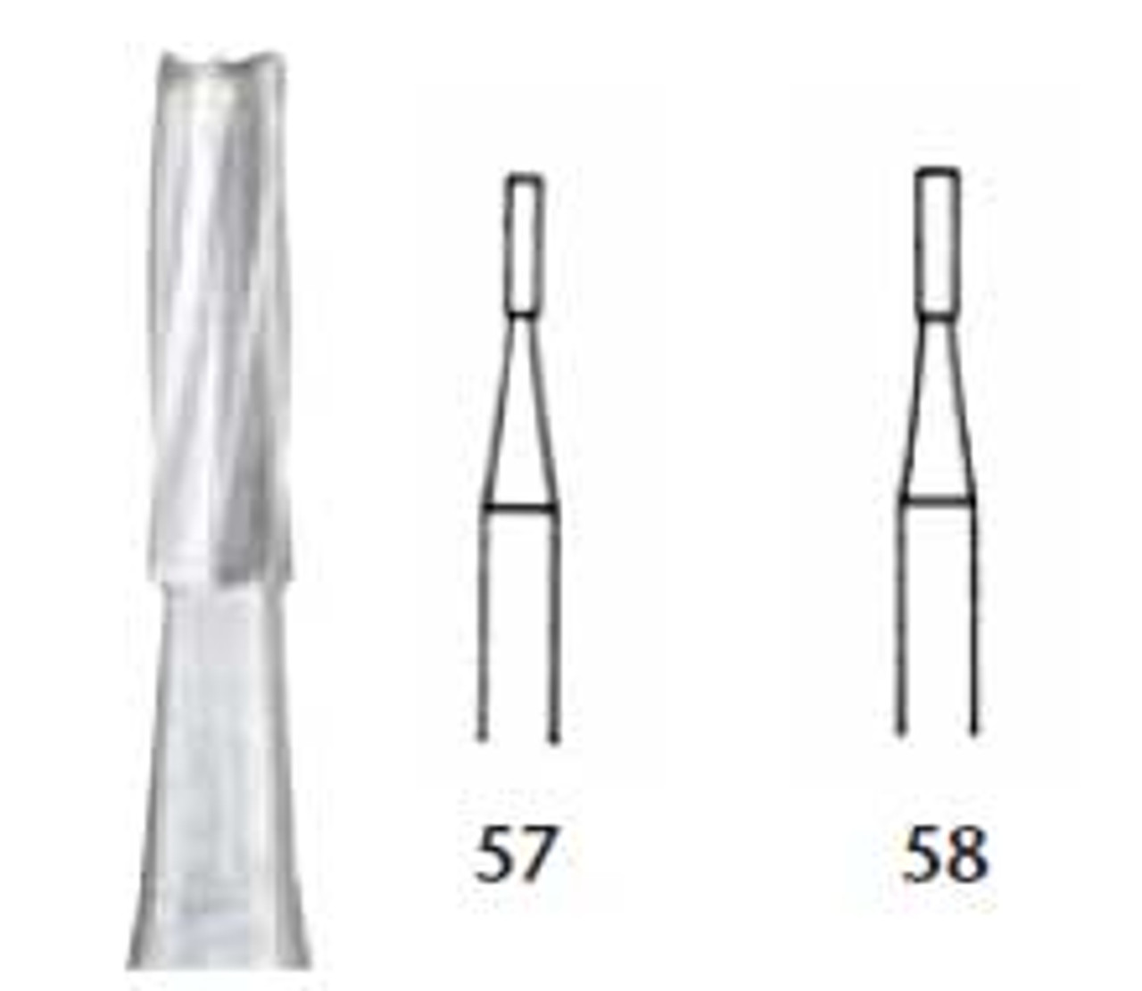 Miltex Carbide Burs, Friction Grip, 58SU, 10/pk