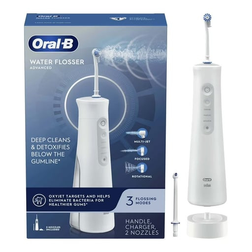 P&G Oral-B Advanced Water Flosser w/ 3 Flossing Modes & Charger, 3/cs