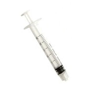 Pac-Dent Luer-Lock Endo Irrigation Syringes, 3 cc, Disposable, Non-Sterile, 100/pk