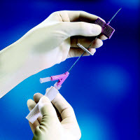 BD Saf-T-Intima IV Catheter, Wings, 24G x ¾", PRN & Needle shield, 25/bx, 8 bx/cs