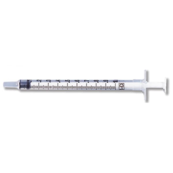 BD Tuberculin Syringe Only, Slip Tip, 1ml, 200/bx, 8 bx/cs