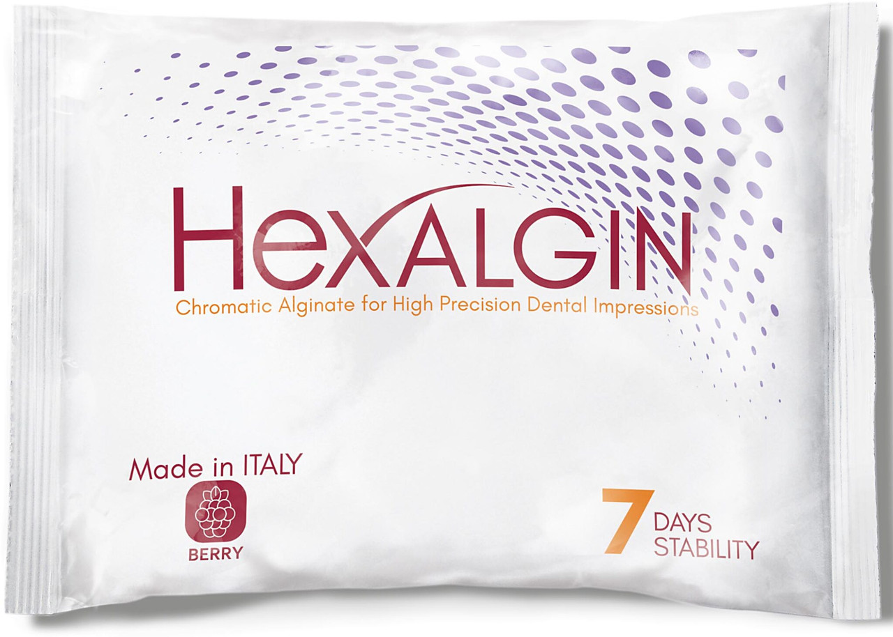 Hexalgin Alginate Impression Material, Fast Set, 454g, Berry Flavor, 1/pk
