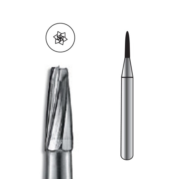 Pac-Dent Carbide Bur FG-1169 Taper Fissure Dome, 10/pk