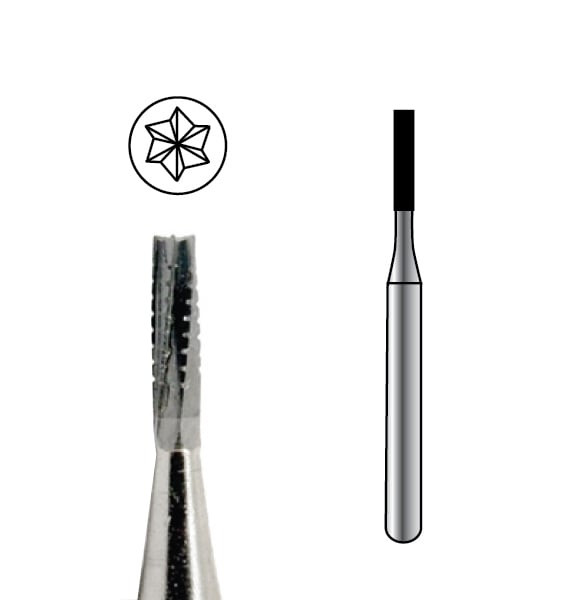 Pac-Dent Carbide Bur FGOS-556 Straight Fissure Crosscut, 10/pk