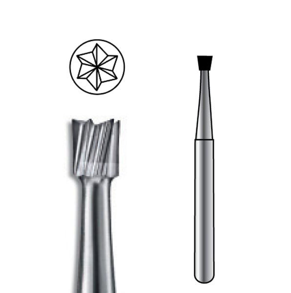 Pac-Dent Carbide Bur HP-37 Inverted Cone, 10/pk