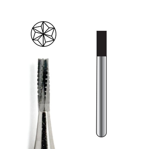 Pac-Dent Carbide Bur HP-560 Straight Fissure Crosscut, 10/pk