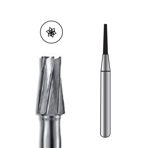 Pac-Dent Carbide Bur RA-169L Taper Fissure Latch-Type, 10/pk