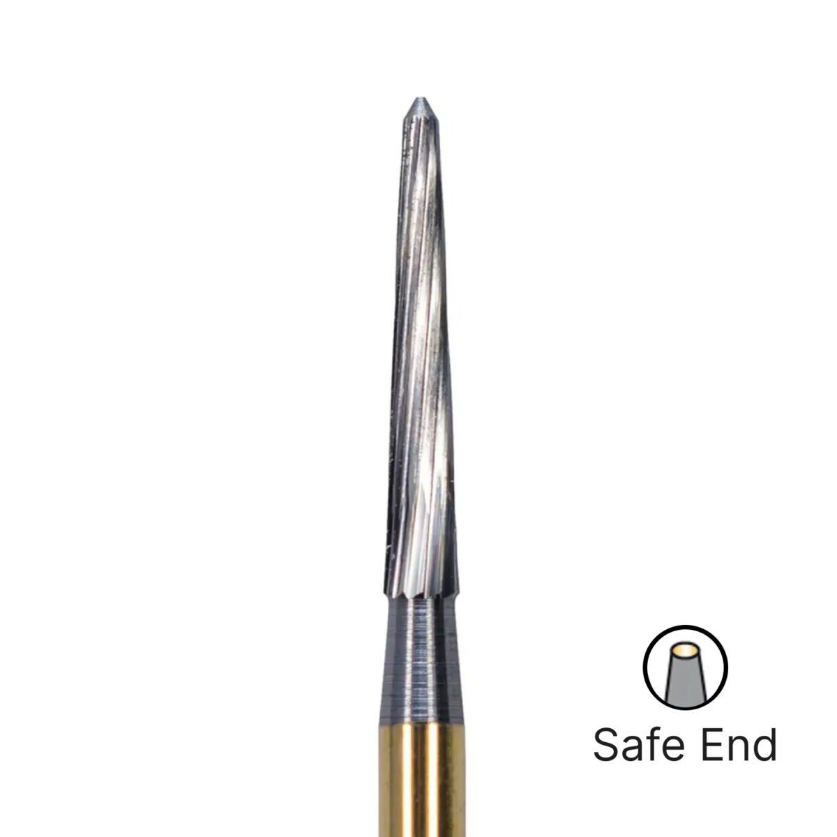 Pac-Dent Trimming & Finishing Carbide Bur FG-7204 12-Bladed, Friction Grip, 10/pk