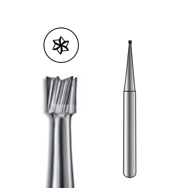 Pac-Dent Carbide Bur FG-331/2 1/2 Inverted Cone, Clinic Pack, 100/pk