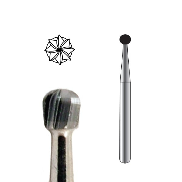 Pac-Dent Carbide Bur FGOS-8 Round, Clinic Pack, 100/pk