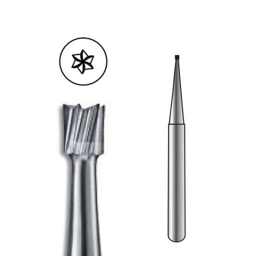 ODS Precision HP Carbide Burs, HP-33.5 Inverted Cone, HP Shank, 5/pk