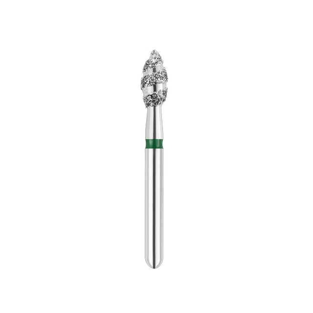 SpiralKool Diamond Turbo Cutting Bur 368T-023C, Football, Coarse, 5/pk