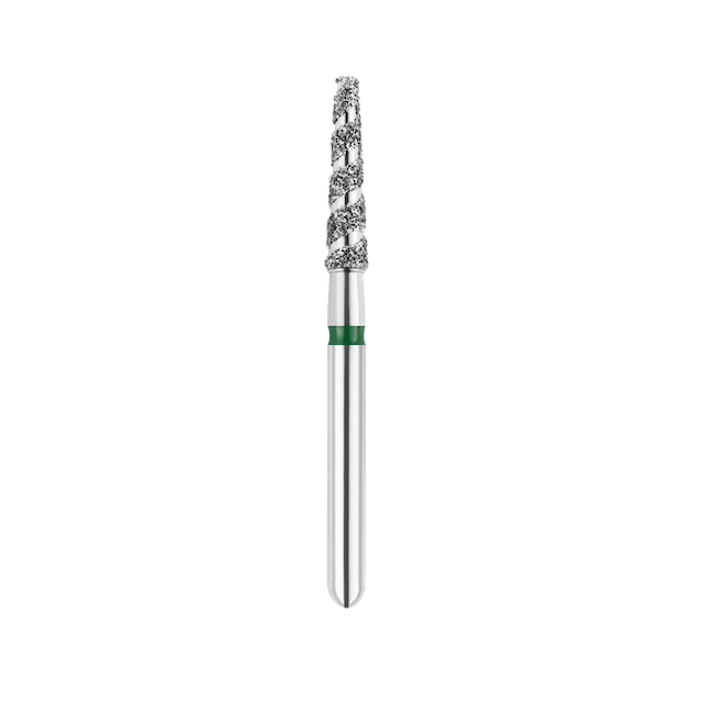 SpiralKool Diamond Turbo Cutting Bur 847T-018C, Flat End Taper, Coarse, 5/pk