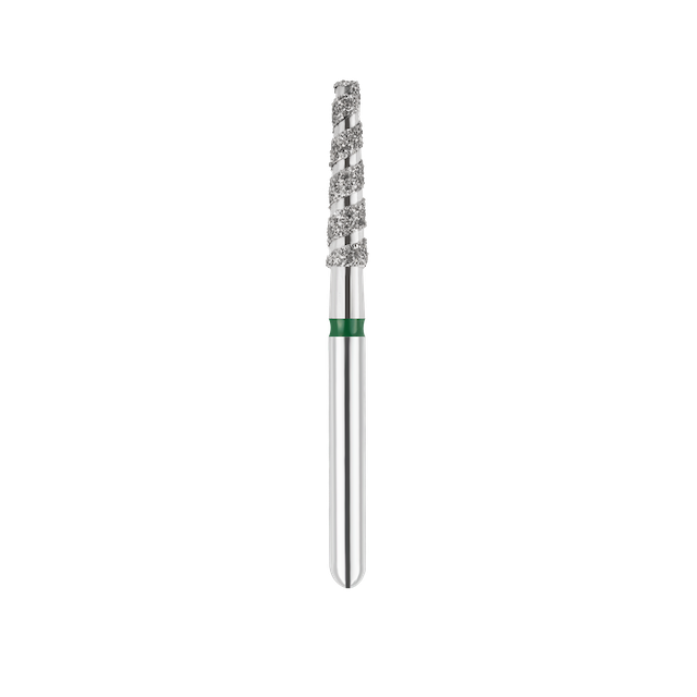 SpiralKool Diamond Turbo Cutting Bur 847T-019C, Flat End Taper, Super Coarse, 5/pk