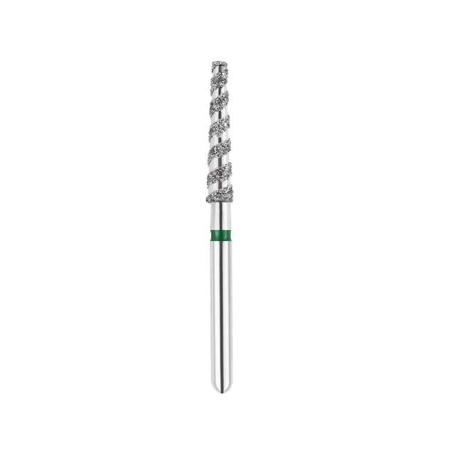 SpiralKool Diamond Turbo Cutting Bur 848T-020C, Flat End Taper, Coarse, 5/pk