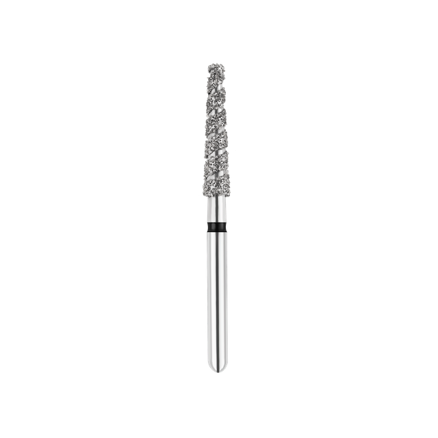SpiralKool Diamond Turbo Cutting Bur 848T-020SC, Flat End Taper, Super Coarse, 5/pk