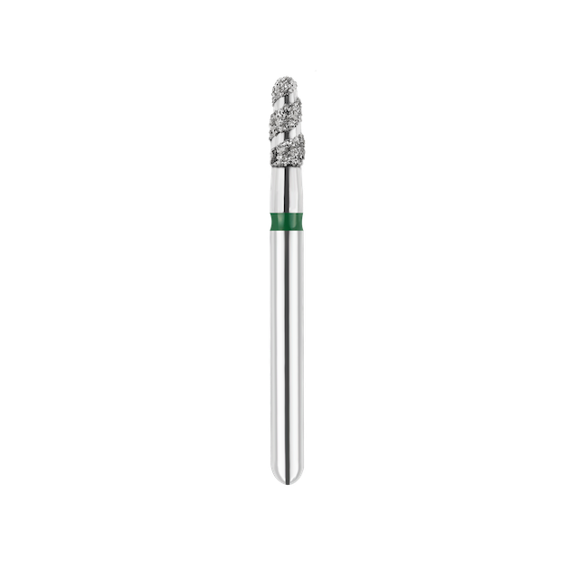 SpiralKool Diamond Turbo Cutting Bur 849T-018C, Round End Taper, Super Coarse, 5/pk