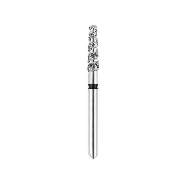 SpiralKool Diamond Turbo Cutting Bur 854T-018SC, Round End Taper, Super Coarse, 5/pk