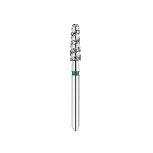 SpiralKool Diamond Turbo Cutting Bur 855T-023C, Round End Taper, Super Coarse, 5/pk